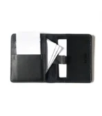 Full Black Color Men's Leather Wallet: Sleek, sophisticated design crafted from genuine leather