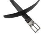 High-quality genuine leather men's belt with classic buckle, ideal for formal and casual wear