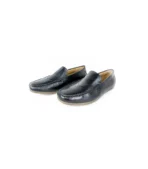 Crafted from premium leather, these slip-on shoes offer a perfect blend of comfort and style