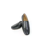 Crafted from premium leather, these slip-on shoes offer a perfect blend of comfort and style