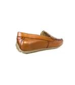 Premium brown leather loafers for men