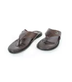 Premium chocolate leather men's sandals, showcasing comfort and style with durable craftsmanship