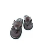 Premium chocolate leather men's sandals, showcasing comfort and style with durable craftsmanship