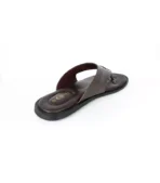 Premium chocolate leather men's sandals, showcasing comfort and style with durable craftsmanship