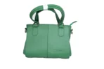 Timeless fashion Stylish Green leather handbag