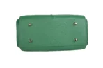 Timeless fashion Stylish Green leather handbag