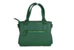 Timeless fashion Stylish Green leather handbag